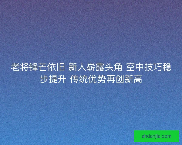 老将锋芒依旧 新人崭露头角 空中技巧稳步提升 传统优势再创新高